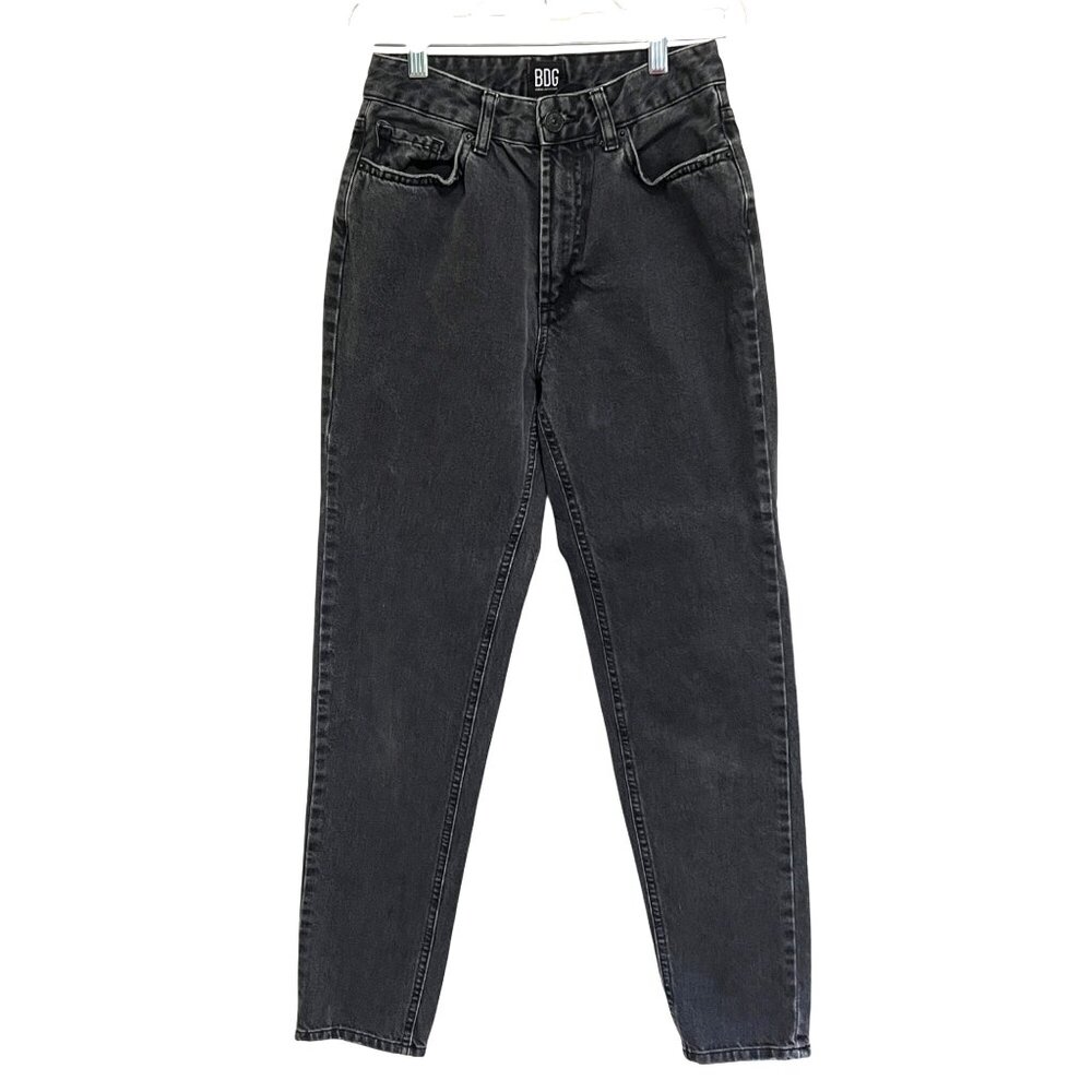 BDG Urban Outfitters Mom High-Rise Black Denim Jeans Womens Size 25